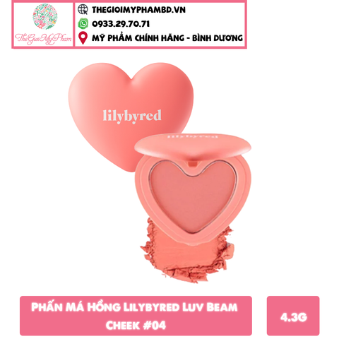 Phấn Má Hồng Lilybyred Luv Beam Cheek #04