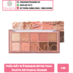 Phấn Mắt 10 Ô Rom&nd Better Than Palette #01 Pampas Garden