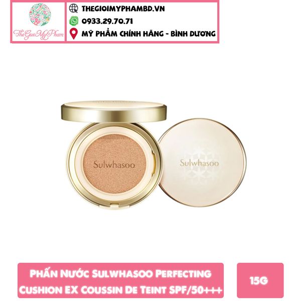 [KTD] Phấn Nước Sulwhasoo Perfecting Cushion EX Coussin De Teint SPF/50+++ 15g #21Natural Pink – Da sáng hồng ( kèm lõi )