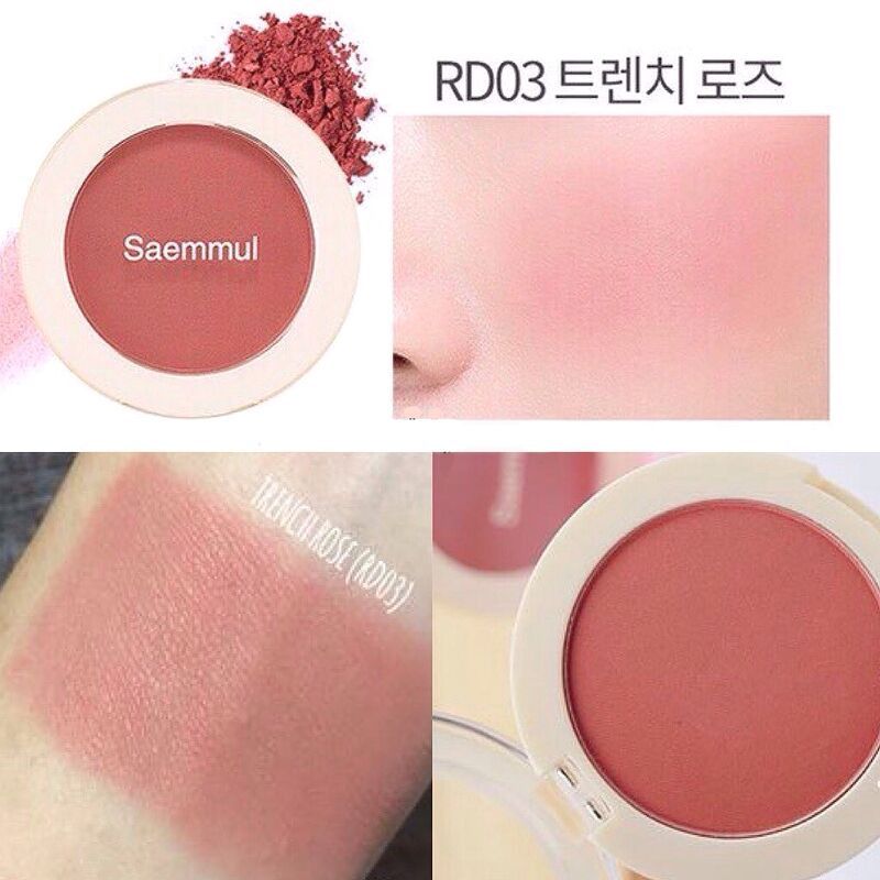 Má Hồng The Saem Saemmul Single Blusher 5g #RD03