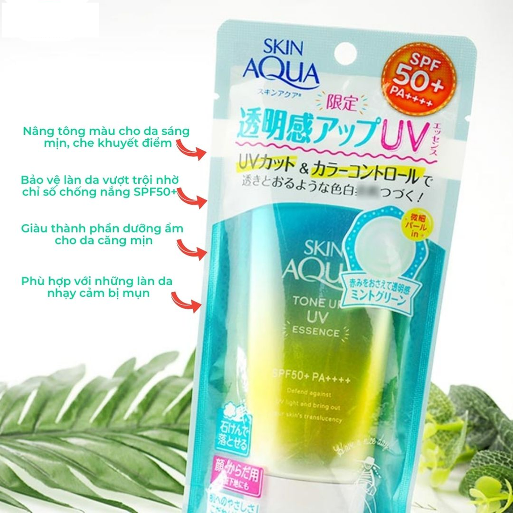 KCN Skin Aqua Tone Up Essence 80g (xanh)