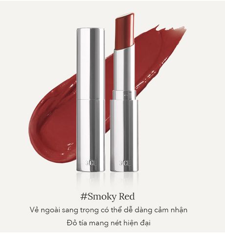 Son Dưỡng 3CE Glow Lip Color 3g #Smoky Red