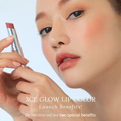 Son Dưỡng 3CE Glow Lip Color 3g #Little Ground