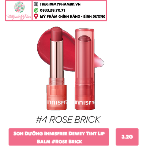 Son Dưỡng Innisfree Dewey Tint Lip Balm #Rose Brick