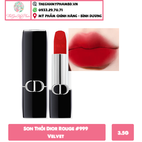 Son Thỏi Dior Rouge #999 Velvet