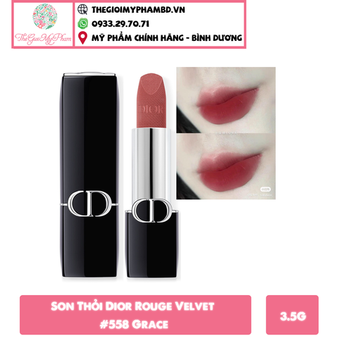 Son Thỏi Dior Rouge #558 Velvet ( Ko Tđ) Mẫu Mới