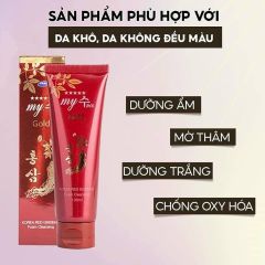 Sữa Rửa Mặt Hồng Sâm My Gold 130ml