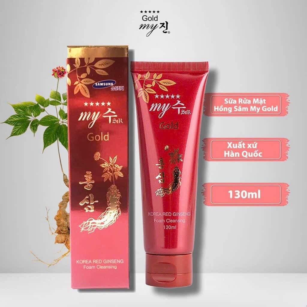 Sữa Rửa Mặt Hồng Sâm My Gold 130ml