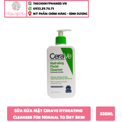 Sữa Rửa Mặt Cerave Hydrating Cleanser For Normal To Dry Skin 355ml #Da Khô