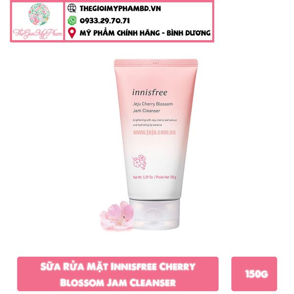 Sữa Rửa Mặt Innisfree Cherry Blossom Jam Cleanser 150g