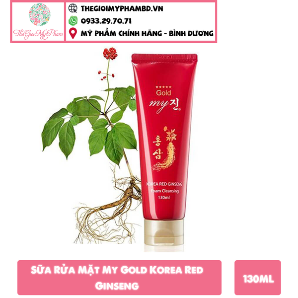 Sữa Rửa Mặt My Gold Korea Red Ginseng 130ml