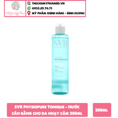 SVR Physiopure Tonique - Nước cân bằng cho da nhạy cảm 200ml (Mẫu mới)