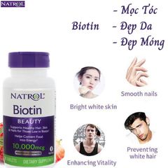 Viên Uống BIOTIN 10,000 mcg (Mẫu Mới)