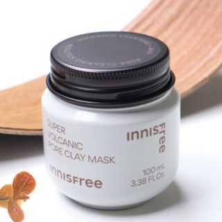 Mặt Nạ Đất Sét Tro Núi Lửa Innisfree Super Volcanic Pore Clay Mask 100ml (Mẫu Mới)