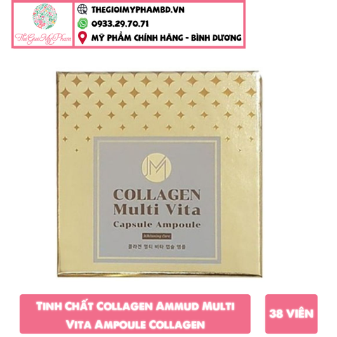 Tinh Chất Collagen Ammud Multi Vita Ampoule Collagen (38 viên)