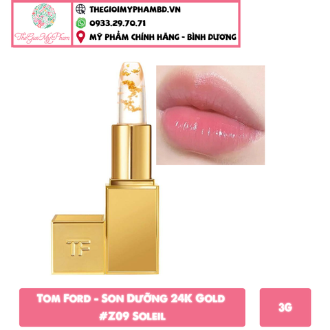Tom Ford - Son Dưỡng 24K Gold #Z09 Soleil – Màu Hồng Baby (Ko Tđ)