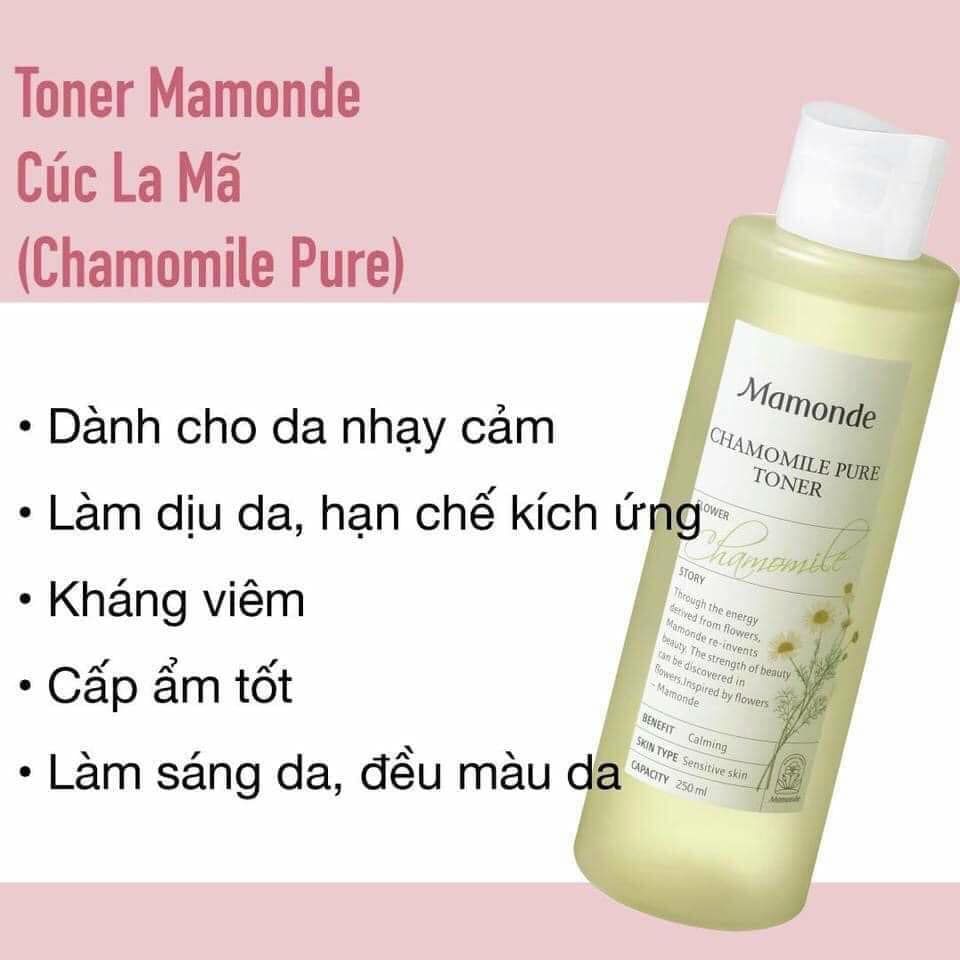 Nước Hoa Hồng Mamonde #Chamomile Pure Toner 250ml