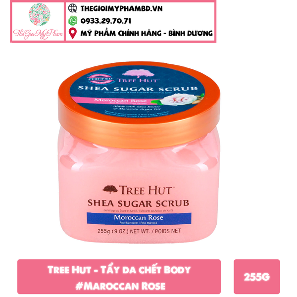 Tree Hut - Tẩy da chết Body 255g #Maroccan Rose