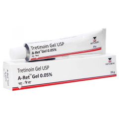 Tretinoin Gel USP A-ret 0.05% Hỗ Trợ Giảm Mụn, Mờ Thâm 20g