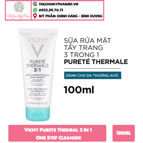 Vichy - SRM Tẩy Trang 3 Tác Dụng 100ml