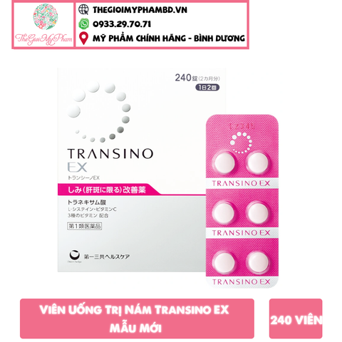 Viên Uống Trị Nám Transino EX 240 Viên Mẫu Mới