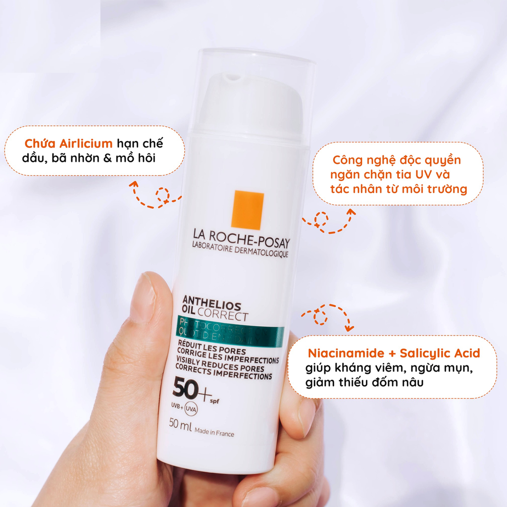 Kem Chống Nắng Laroche Posay Oil Correct Daily Gel-Cream 50ml