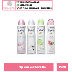 Xịt Khử Mùi Dove 48h #Go Fresh