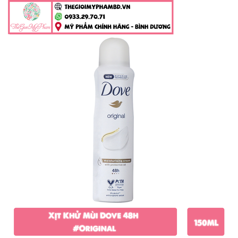 Xịt Khử Mùi Dove 48h #Original