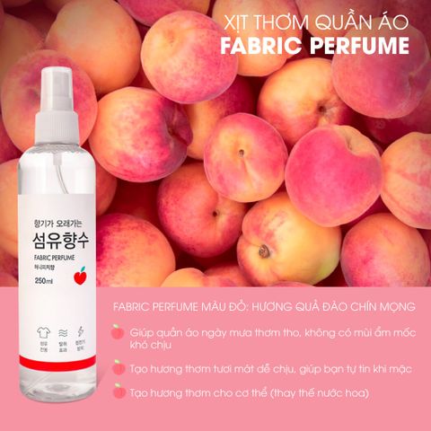 Xịt thơm quần áo Fabric Perfume 250ml #Honey Peach SALE 125k->88k
