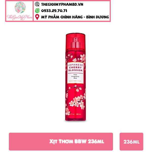 Xịt Thơm BBW #Japanese Cherry Blossom 236ml