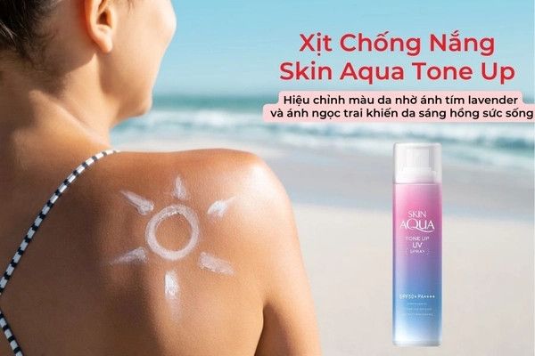 Xịt Chống Nắng Skin Aqua Tone Up 70g