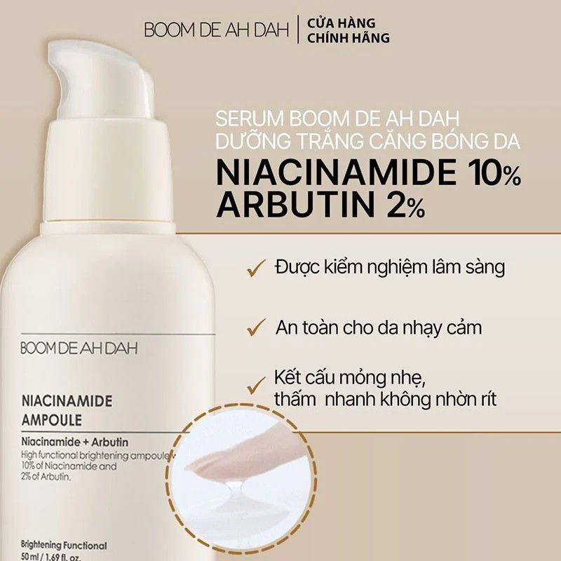 Tinh Chất Trắng Da Boom De Ah Dah Niacinamide Ampoule 50ml