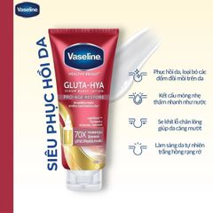 Sữa Dưỡng Thể Vaseline 70X Gluta-Hyal 300ml #Pro-Age Restore ( Tuýp Đỏ )