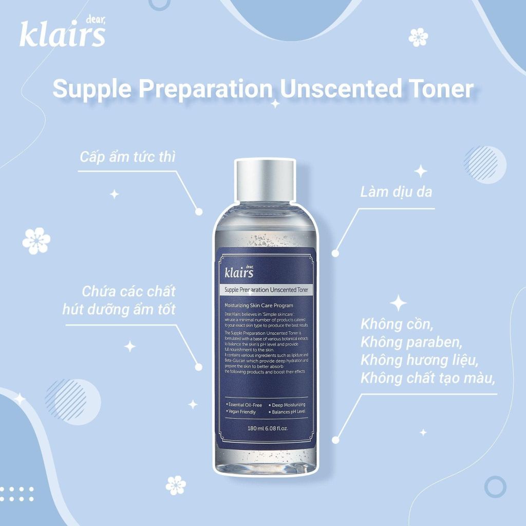 Klairs - Supple Preparation Unscented Toner 180ml