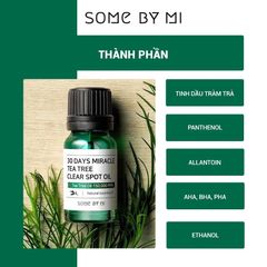 Tinh Dầu Tràm Trà Some By Mi 30 Days Miracle Tea Tree Clear Spot Oil 10ml