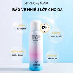 Xịt Chống Nắng Trắng Da Maycreate 150ml SPF35