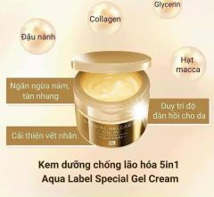 Kem Dưỡng Chống Lão Hóa Shiseido Aqualabel Special Oil In Gel Cream 90g - Vàng