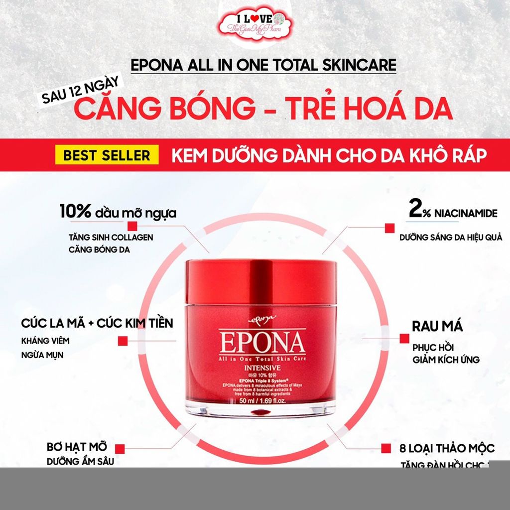 Kem Dưỡng Da Đa Năng EPONA 50ml