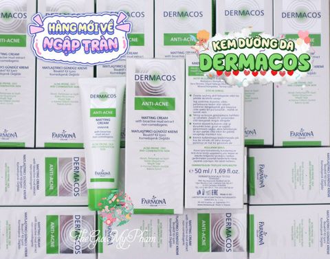 Kem Dưỡng Giảm Bóng Dầu, Ngừa Mụn Farmona Dermacos Anti Acne Matting Cream 50ml