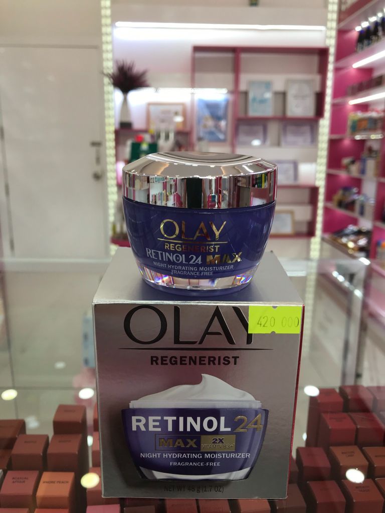 Kem Dưỡng Da Ban Đêm Olay Regenerist Retinol 24 Max 2x Vitamin B3+ 48g