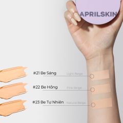 Phấn Nước Aprilskin Ultra Slim Cushion SPF50+ PA+++ #23 Natural Beige (Kèm 1 Lõi) - Da tự nhiên