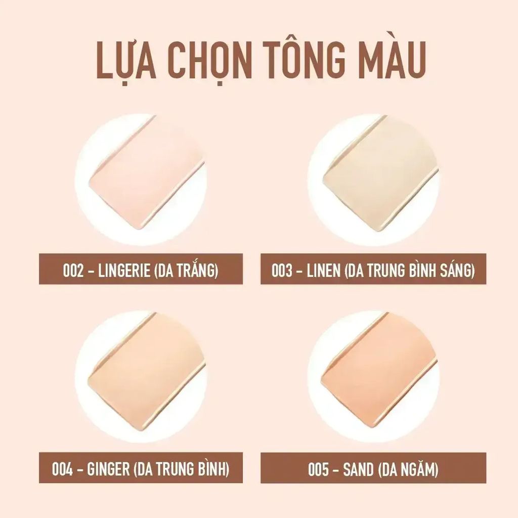 Phấn Nước Clio Kill Cover Fixer Cushion SPF50+ PA+++ 15g #3-BY Linen (Kèm Lõi) - Da trung bình sáng