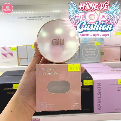 Phấn Nước Gilaa Long Wear DD Cushion #01 Light Beige - Da sáng