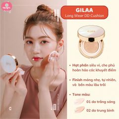 Phấn Nước Gilaa Long Wear DD Cushion #01 Light Beige - Da sáng