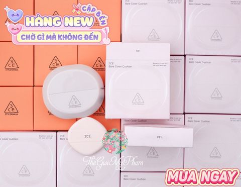 3CE Bare Cover Cushion #N01 + 1 Lõi Hộp Riêng (Ko Tđ)