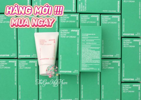 Kem Dưỡng Sáng Da Innisfree Cherry Blossom Glow Tone-Up Cream + B3 50ml