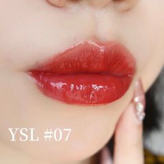 YSL - Son Rouge Volupte Candy Glaze #07 Beige Bliss (Ko Tđ)