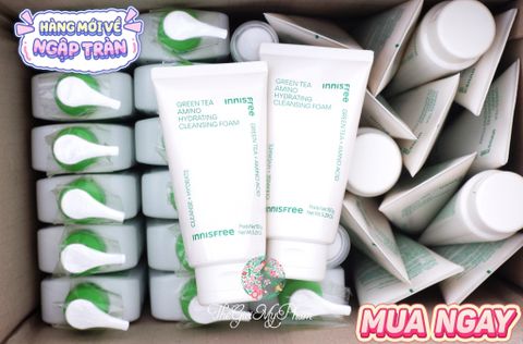 Sữa Rửa Mặt Innisfree Green Tea Amino Hydrating 150g (Mới 2023)