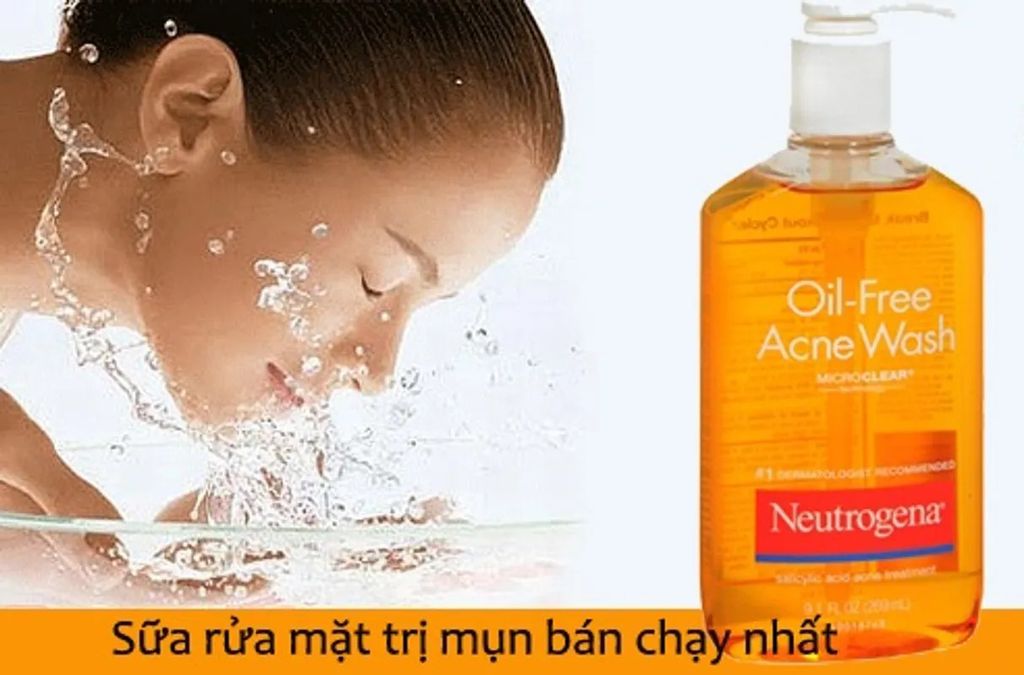 Sữa Rửa Mặt Dạng Gel Neutrogena Oil-Free Acne Wash 269ml