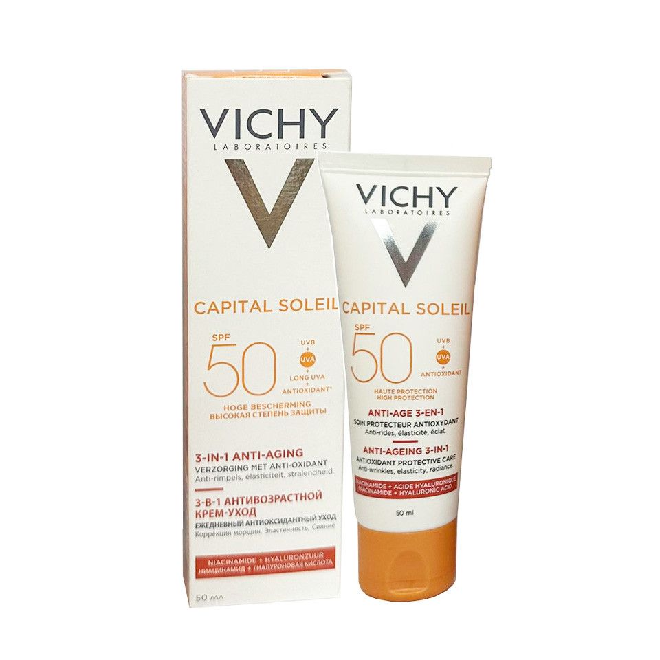 Vichy - KCN Anti-Ageing 3 in 1 50ml (Mẫu mới) #Gạch đỏ